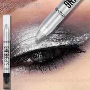 1pc Brightening High Light Eyeshadow  Stick,Shimmery & Metallic Shine Eyeshadow Pencil,WIth Cotton Head Brush, Eyeshadow Makeup, Eye Makeup Product