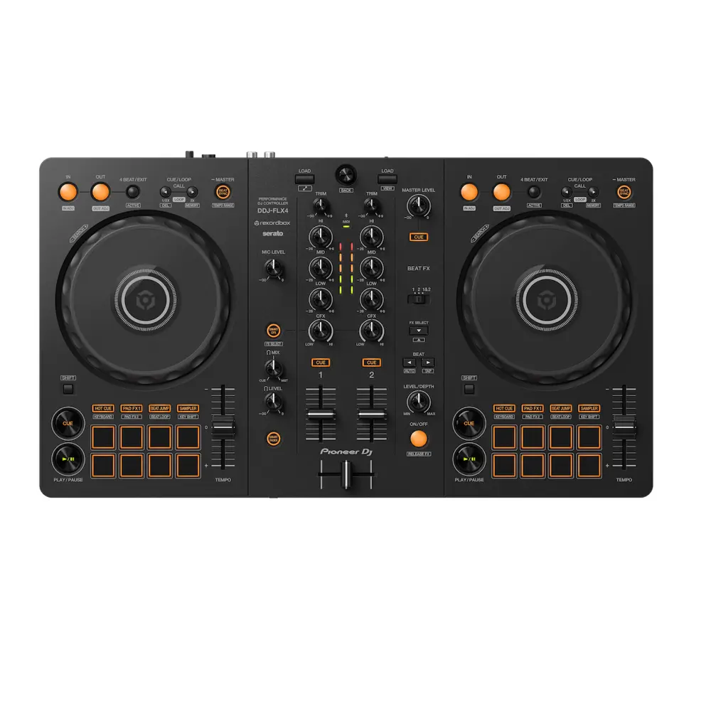 Pioneer DJ DDJ-FLX4 2-Channel DJ Controller for Rekordbox & Serato DJ Lite