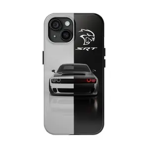 Hellcat Redeye Hard Dodge Challenger SRT Cell Themed Phone Case Premium Matte Texture, Protection, Shockproof, Anti-Drop, Anti-Fingerprint For IPhone 17-12, Pro Max, Pro Plus, and Samsung S25-22 Protection Safety