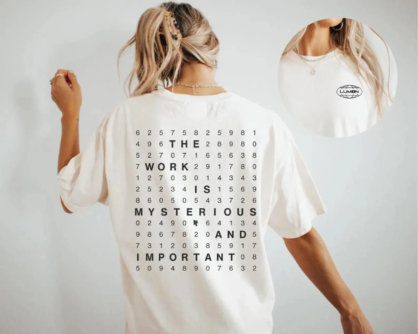 Comfort Colors Lumon Industries Severance 2 Sided TShirt Lumon Shirt Comfort Colors Lumon TShirt The Work Is Mysterious And Important Shirt Severance Gift