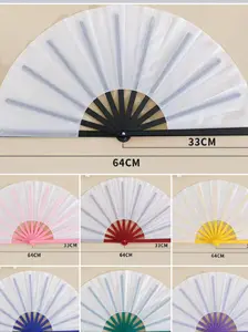 CUSTOMIZABLE CLACK FANS 64CM x 33CM Customizable Design Folding Fans Available in Various Colors and Sizes