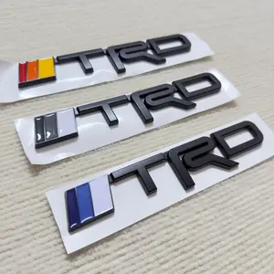 TRD logo applies to Toyota Jeep Dodge body stickers Side logos Leaf panels Rear modification logos Car stickers