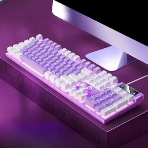Gaming keyboard RGB backlit 104 keys USB wired portable for PC/laptop LED light up # gaminggear rgbkeyboard Mother's Day Gift