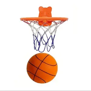 Quiet Indoor Basketball Set, Noise-Free Rebound Ball & Hoop, Noiseless Rebound Ball and Hoop for Silent Indoor Play Quiet Indoor Basketball Set, Noise-Free Rebound Ball & Hoop, Noiseless Rebound Ball and Hoop for Silent Indoor Play