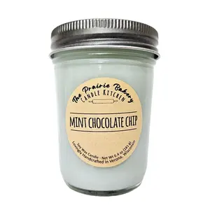 Mint Chocolate Chip | Scented Soy Wax Candle | Sweet Ice Cream Peppermint | Housewarming Birthday Wedding Gift