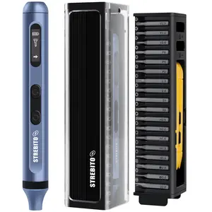STREBITO 3.7V Mini Electric Screwdriver Set, 42-in-1 Electric Precision Screwdriver, Compact Electric Screwdriver Rechargeable with Display, Small Tool Kit for Electronic Computer Laptop RC Drone  screwdriver set