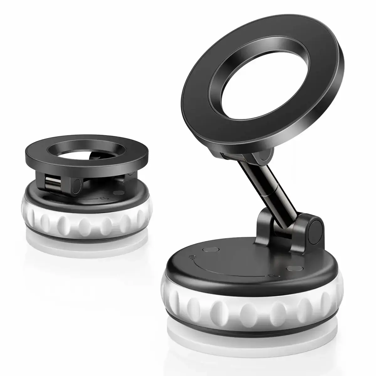 Magnetic Phone Mount, Suction Car Phone Holder, Dual-Sided Electronic Vacuum and Magnetic Adsorption, Compact& Stable Design for Car Accessories