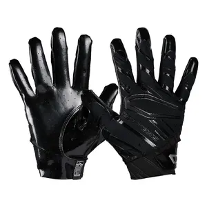 Cutters Rev Pro 6.0 Black Football Receiver Gloves - Durable Design for Enhanced Comfort & Performance with Air C-TACK Grip
