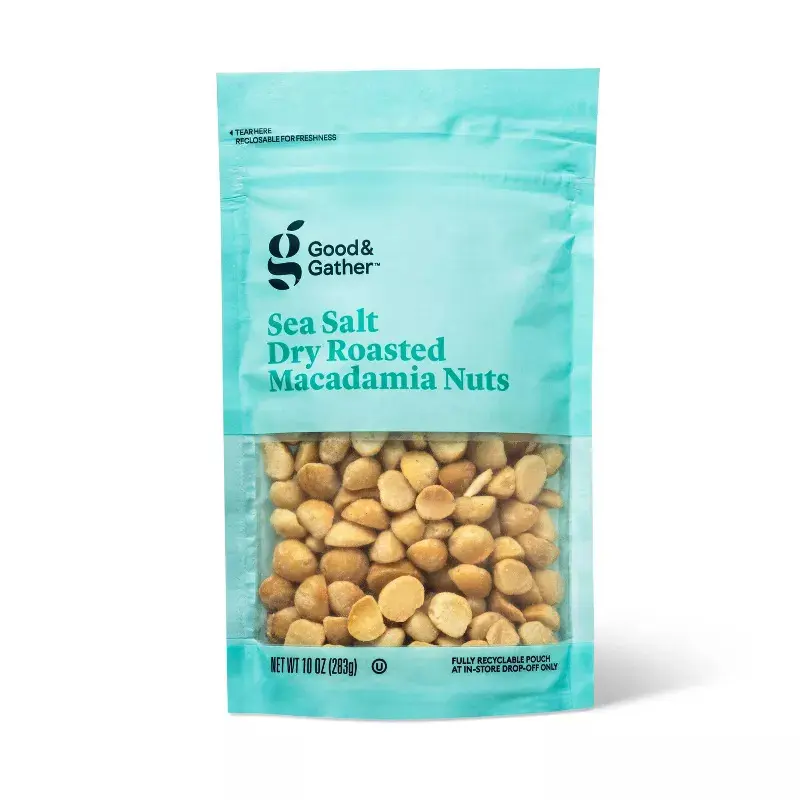Good & Gather™ Dry Roasted Savory Sea Salt Macadamia Nuts Snack, 10oz