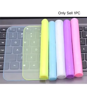 1pc Keyboard Light Beige for 12-14 Inch Laptops, Flexible, Washable, Dustproof & Durable Keyboard Cover, Keyboard Cover Protector for Laptop, Keyboard Protector Cover, Dustproof Protection, Laptop Accessory, Flexible, Students, Office Workers