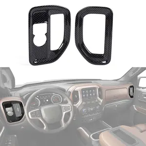 Dashboard Side Air Vent Outlet Trim Cover for 2019-2022 Chevy Silverado/GMC Sierra, Truck Interior Accessories, Aftermarket GMC Truck Add-ons, Aftermarket Truck Accessories Car Decorations Car Door Protector