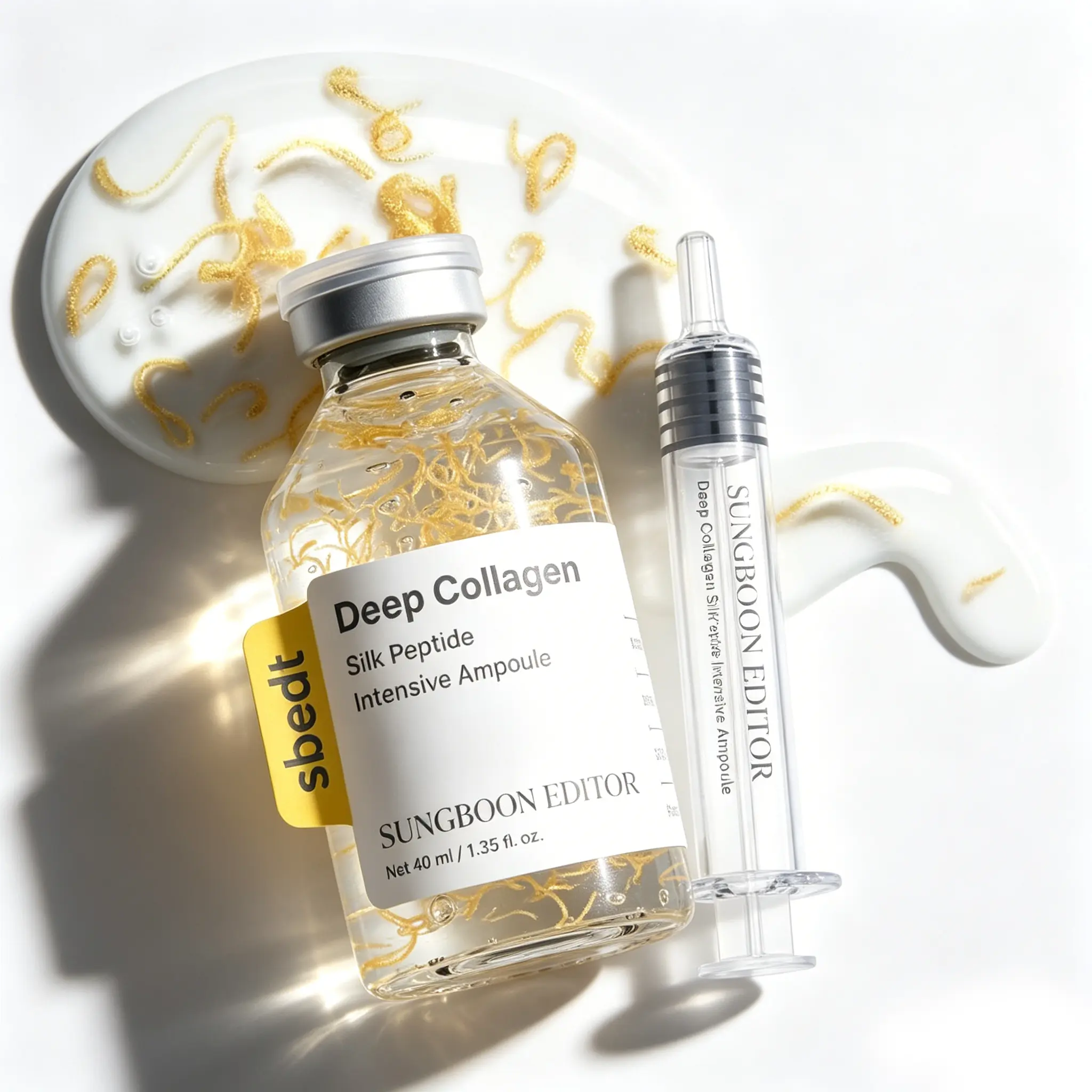 Sungboon Silk Lifting Peptide Ampoule 1.35 fl oz | Wrinkle Care | Face-Lift at Home serum with Peptides & Deep Collagen | Plumping, Smooth, Anti aging Korean Skincare 40ml