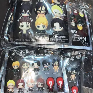 1 Pc / 3 Pcs Attack on Titan 3D Cartoon Blind Bag Keychain Charm, Series Figures Surprise, Officially Licensed Anime Character Figurine, Collectible, Mikasa Random Design, Birthday Gift for Anime Enthusiasts