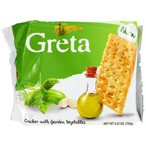 Greta Cracker With Garden Vegetables Net Wt 4.23 Oz 120 Gr