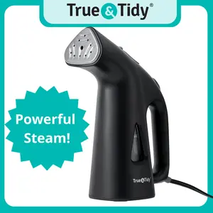 True & Tidy TS-38 Handheld Steamer: Portable, powerful steam removes wrinkles—ideal for home, office, or travel
