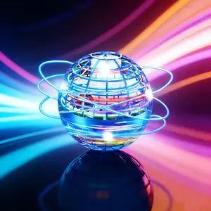 Galaxy Flying Anti-Gravity Boomerang Hover LED Orb Ball, Stylish Indoor Outdoor Toys for 6-12 Year Olds & Teens, Safe Sturdy Parent-Child Interactive Ball, Entertainment Game Props, Trendy Gift & Party Favors