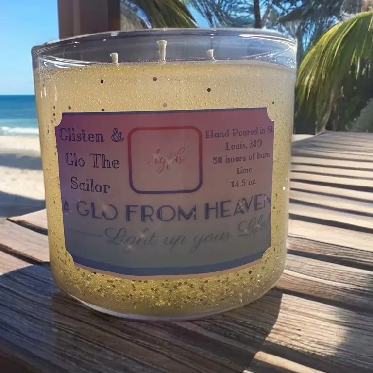 Glisten and Glo The Sailor Luxury Cologne Scented Candle