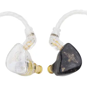 TANGZU Wan'er S.G HiFi 10mm Dynamic Driver Earphone, in-ear Earphone with Detachable Recessed 2Pin OFC Braided Cable, High Performance Earbuds for Audiophile Musician DJ Stage, Headset, High Quality Headphones, In Ear Earphones