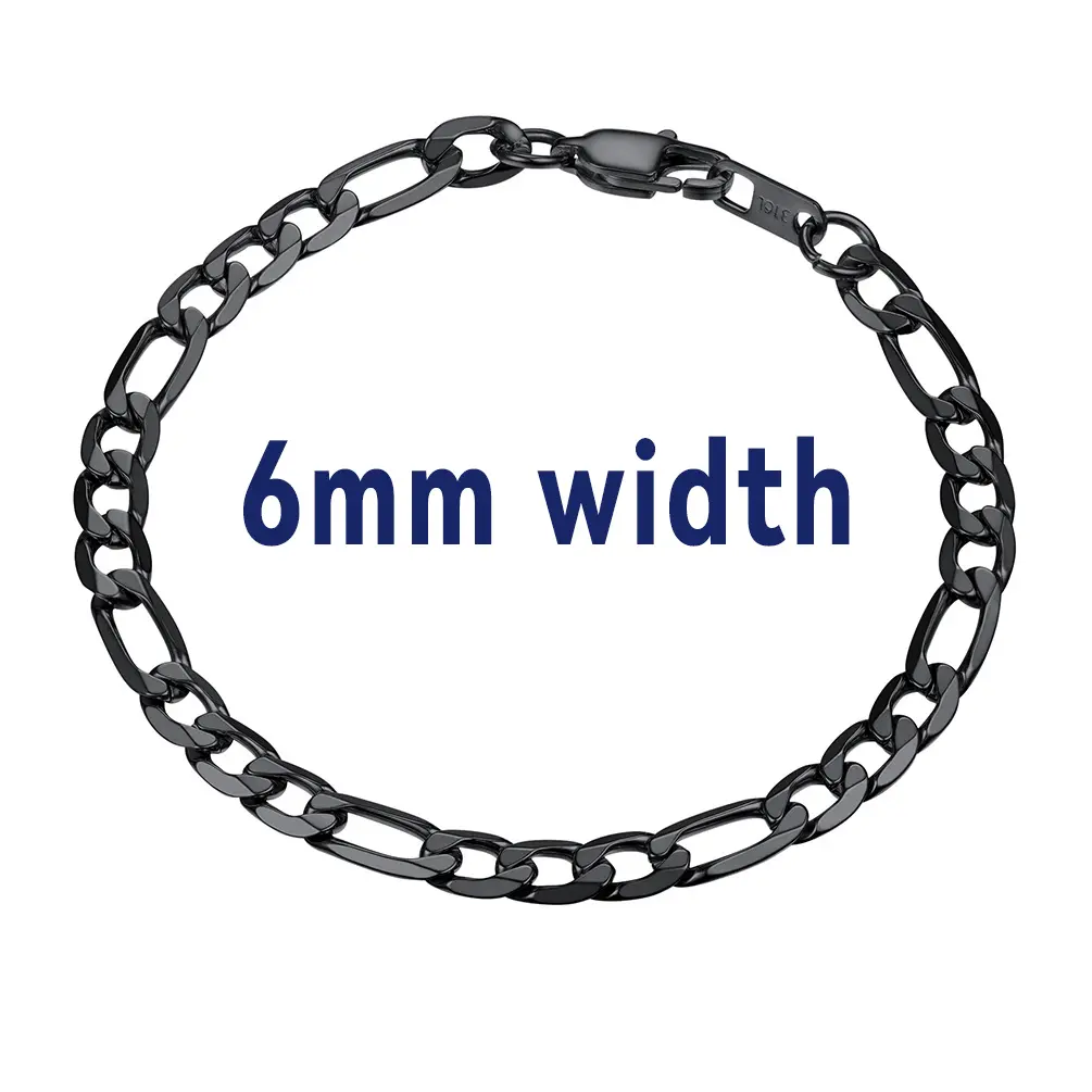 Smooth Figaro-6mm Width-Black