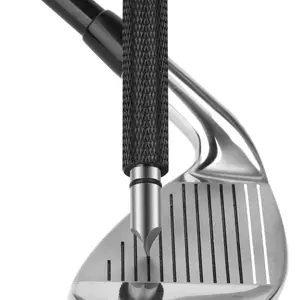 Golf Club Groove Sharpening Tool, Slot Repair & Cleaning Kit, Best Backspin for Wedges and Irons, Suitable for U and V Slots