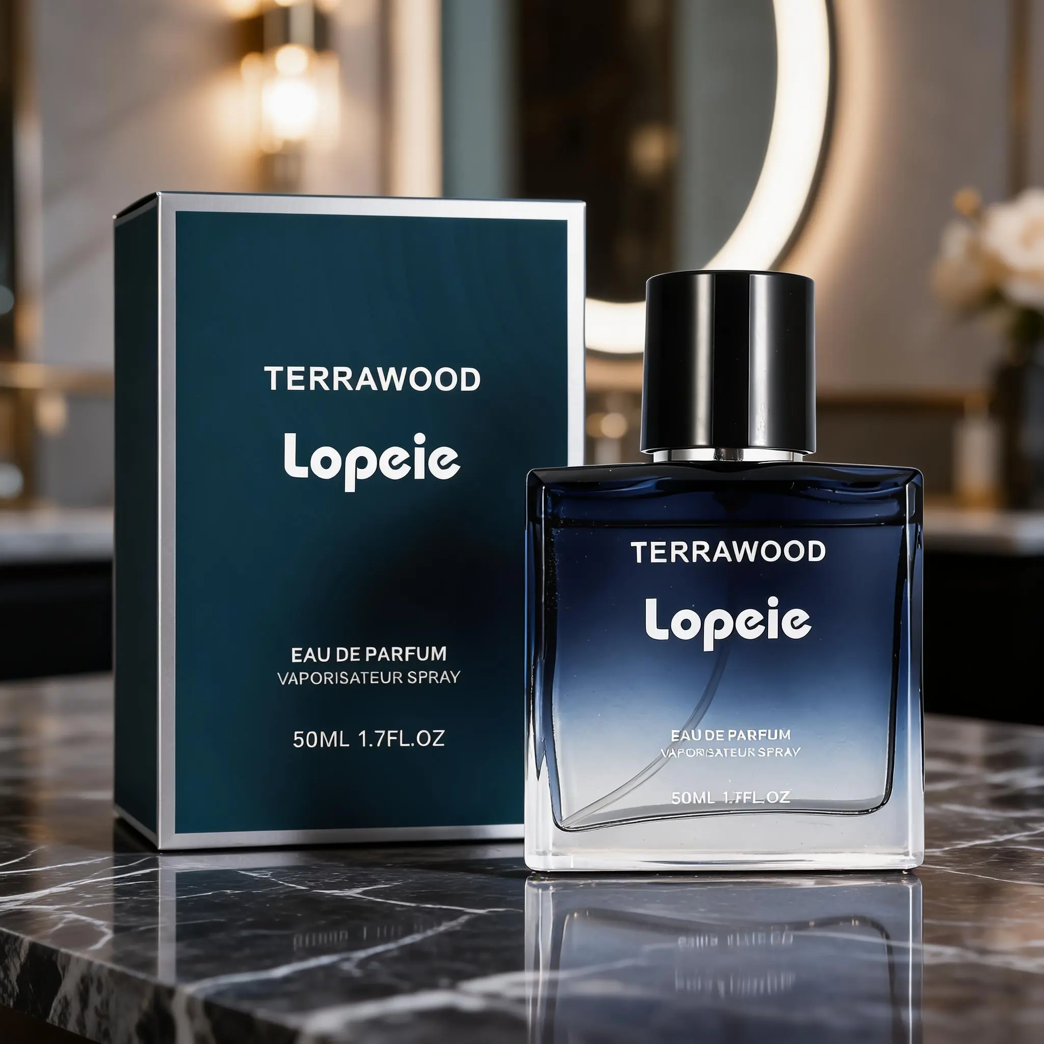 Terrawood Eau de Parfum, a Long-Lasting Woody Citrus Men's Fragrance with Lemon, Lavender, and Leather - Cruelty Free Aromatic Perfume for Adults, 50ml, Aromatic Citrusy Perfume, Signature Scent