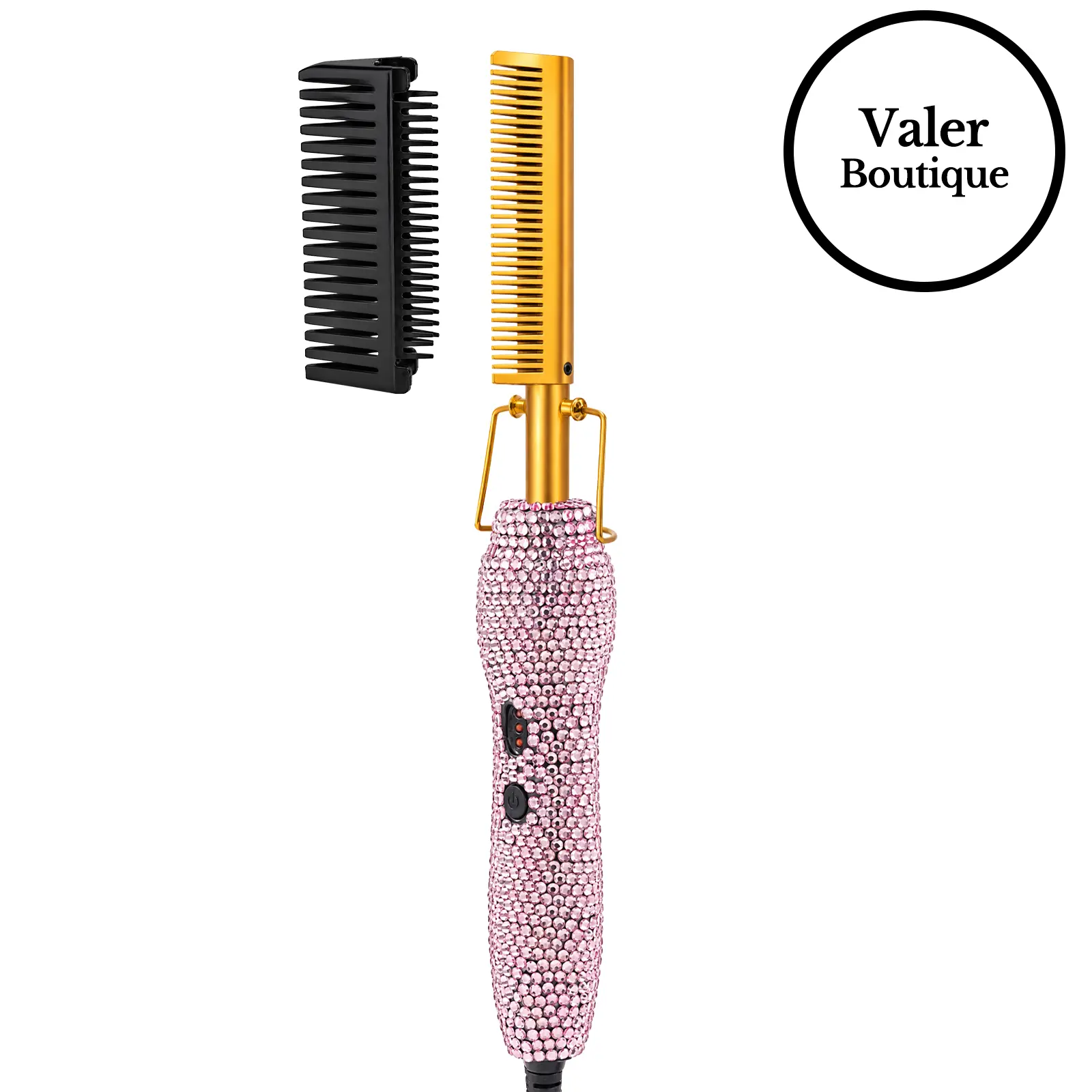 Diamond Hot Comb 450°F Adjustable Heat for Safe Styling Fast Heating Anti Scald Design Gentle on Natural Hair and Wigs for Seamless Smooth Styles,valentine's day gifts for her/him