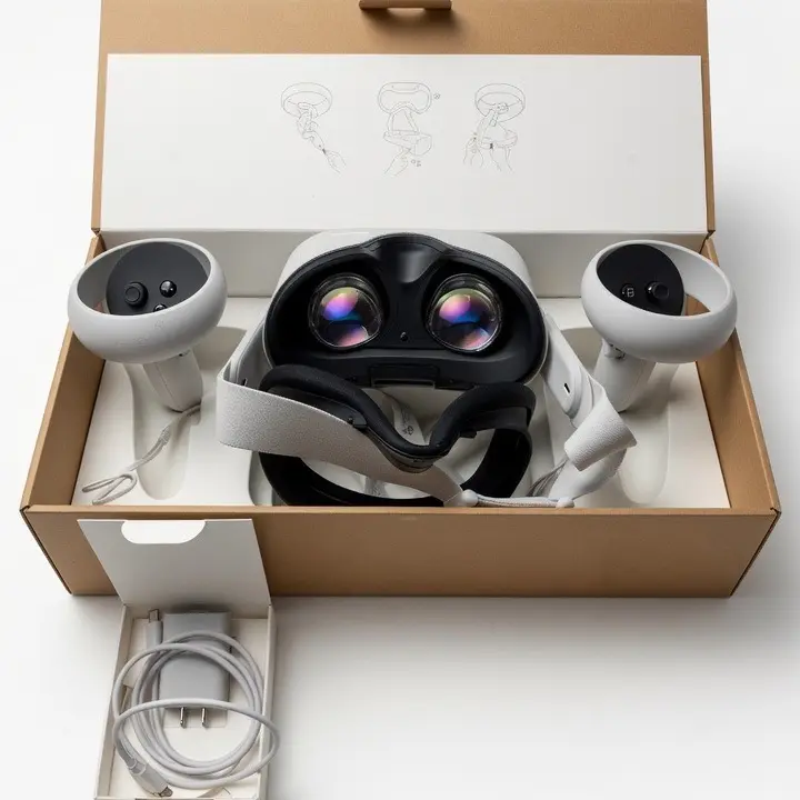 Wearable VR Headset with Touch Controllers