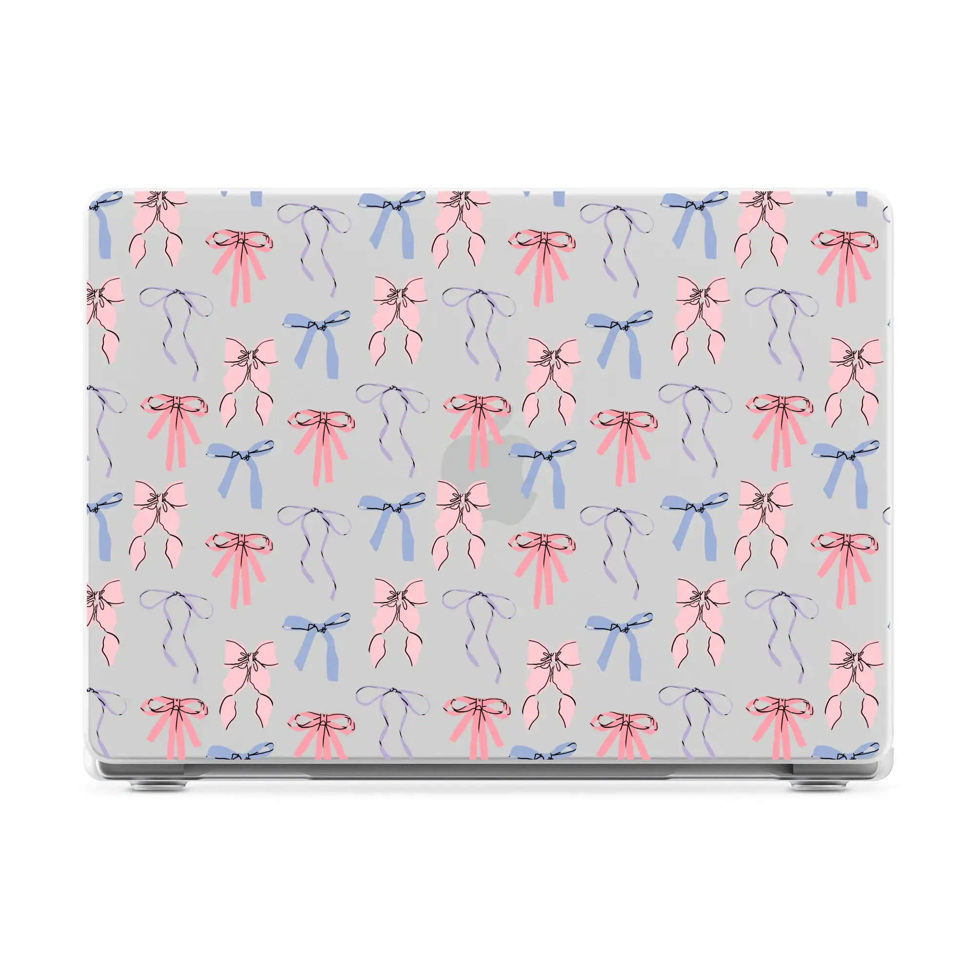 Casely MacBook Case | Coquette Girlie | Pastel Bows Laptop Shell | Snap-on Laptop Shell with Raised Anti-Slip Grip and Bottom Vent Cutouts | Hard Policarbonate Protective Laptop Cover