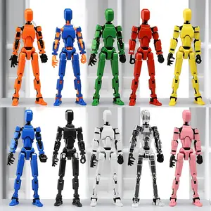 T13 Action Figure (Simple Assembly Required), Multi-Jointed Robot Toy, Includes 3D Lucky Figure, Ideal Anime Collectible & Gift