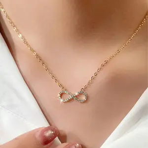 Women's Infinity Symbol Necklace, Creative Clavicle Chain - Fashionable Design