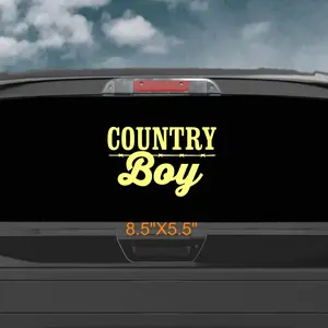 Country boy decal, cowboy truck sticker, redneck car graphics, western, show off your country pride with this country boy barbed wire decal, makes great gifts, Christmas gift ideas, stocking stuffer ideas.