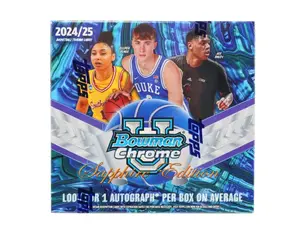 1 (ONE) SINGLE PACK - 2024 Bowman University Chrome Sapphire Edition Basketball Box