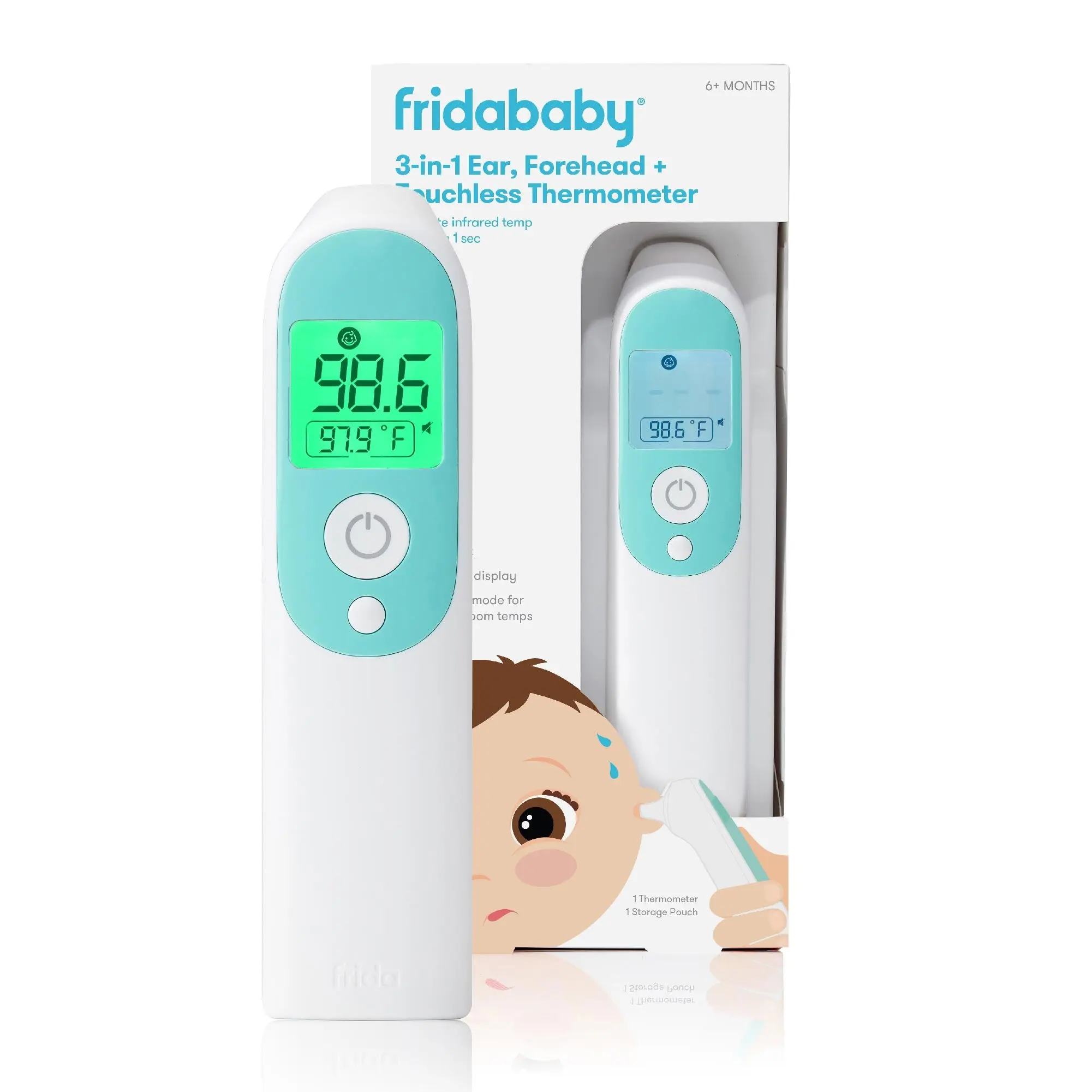 3-in-1 Ear, Forehead + Touchless Infrared Thermometer 3-in-1 Ear, Forehead + Touchless Infrared Thermometer