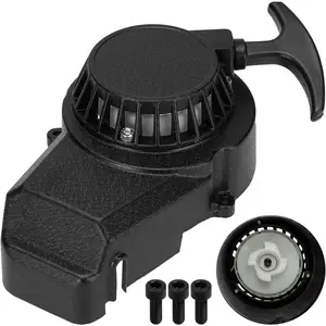 Alloy Recoil Pull Starter Compatible with SYX Moto 50cc Dirt Bike 47cc 49cc 2 Stroke SSR SX50 Apollo Coolster QG-50 Xpro Holeshot Hawk DRX Mini Kids Pit Pocket ATV Quad 4 Wheeler Parts