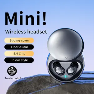 Compact mini invisible earbuds with wireless Bluetooth suitable for small ears. Low profile concealed earbuds for work, sleep, sports, cycling, and other purposes.Earbuds Headsets Low Latency Gaming Earphone