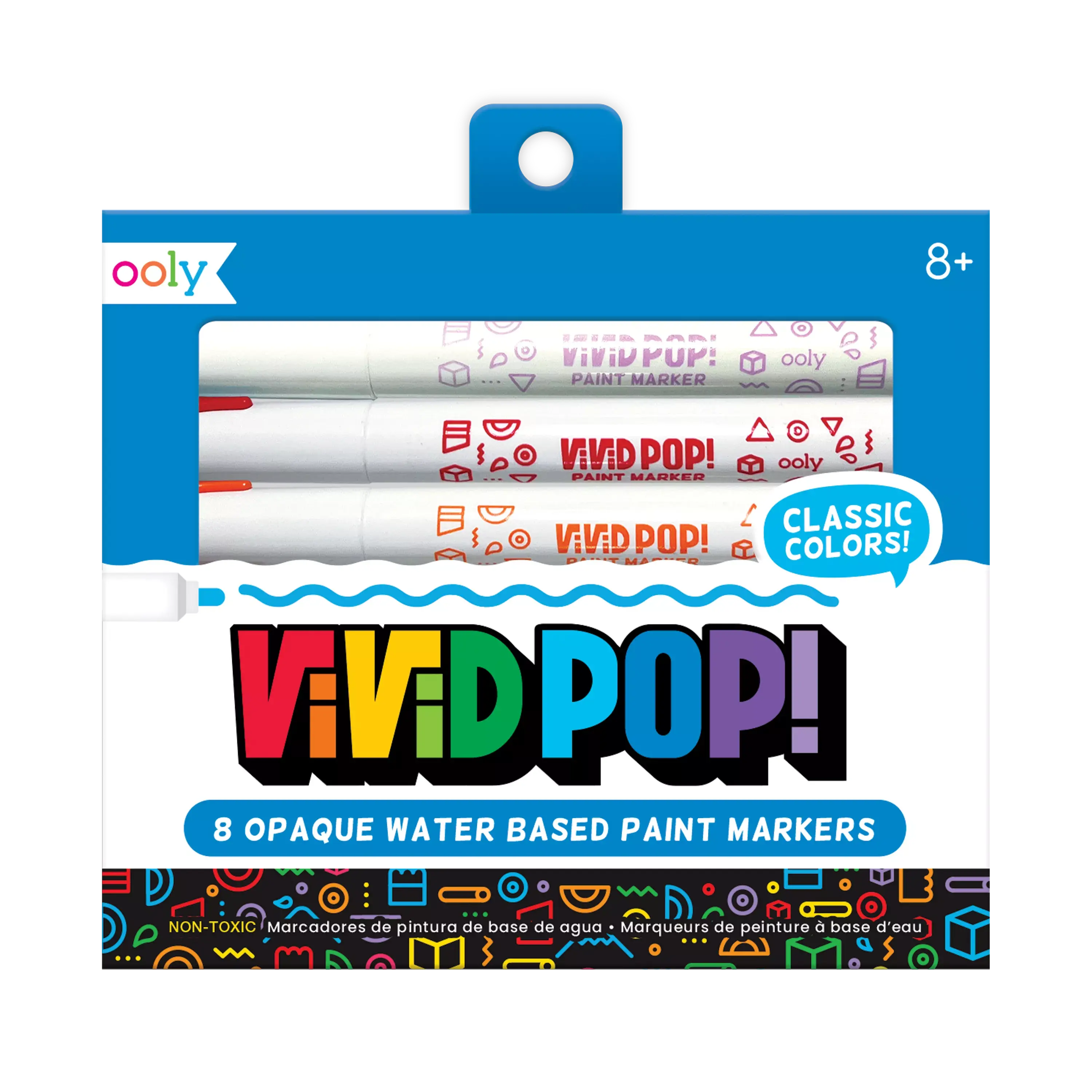 Vivid Pop! Water Based Paint Markers - Set of 8 Vivid Pop! Water Based Paint Markers - Set of 8