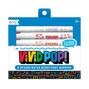 Vivid Pop! Water Based Paint Markers - Set of 8