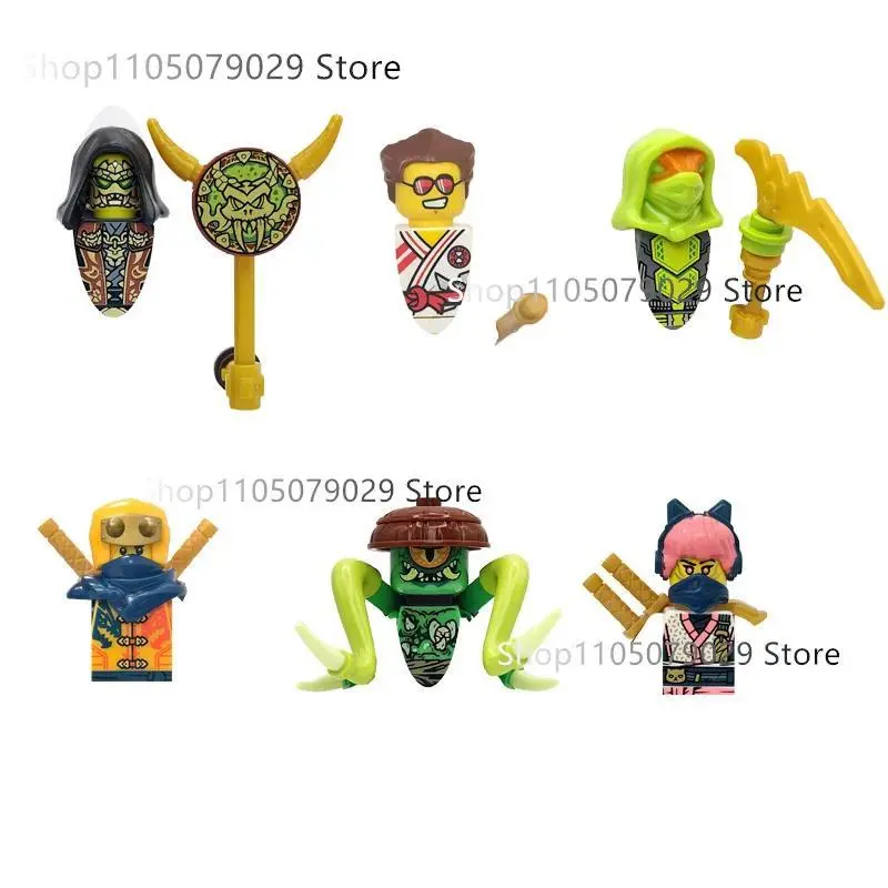 New Anime Cartoon TV Dragons Ninja 20S Toy Lloyd Jay Kai Zane Nya Cole Bricks Building Blocks for Kids DIY Gifts