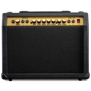 LYXPRO AGL-40 Electric Guitar Amp 40 Watt with Aux Headphone Jack & Digital Audio Features Adjustable EQ Drive Delay & Treble Middle Bass Controls