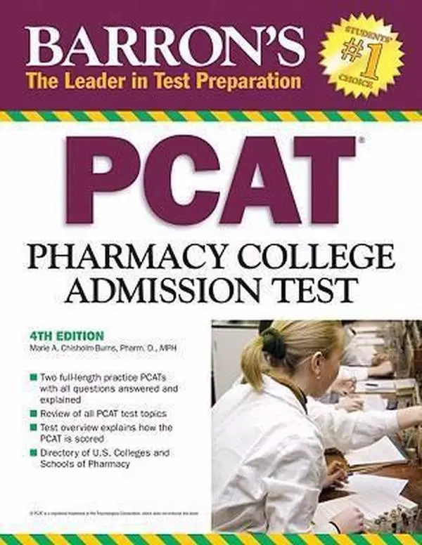 Used Barron's PCAT Pharmacy College Admissions Test Exam Review Book by Marie A. Chisholm-Burns (MPH, MBA, FCCP, FASHP, FAST) - Paperback English Books