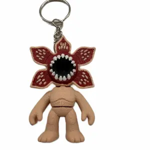 Stranger Things Demogorgon Keychain – Officially Inspired Demodog Keyring, Dimensional Creature Keychain for Backpacks & Bags, Perfect Gift for Netflix Fans