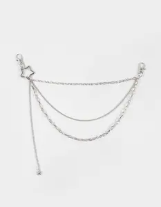 FULL TILT  Womens Star Wallet Chain, Silver