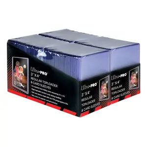 Ultra-pro 3" x 4" Clear Regular Toploaders and Soft Sleeves Bundle (200 count) packaging may vary but still factory sealed