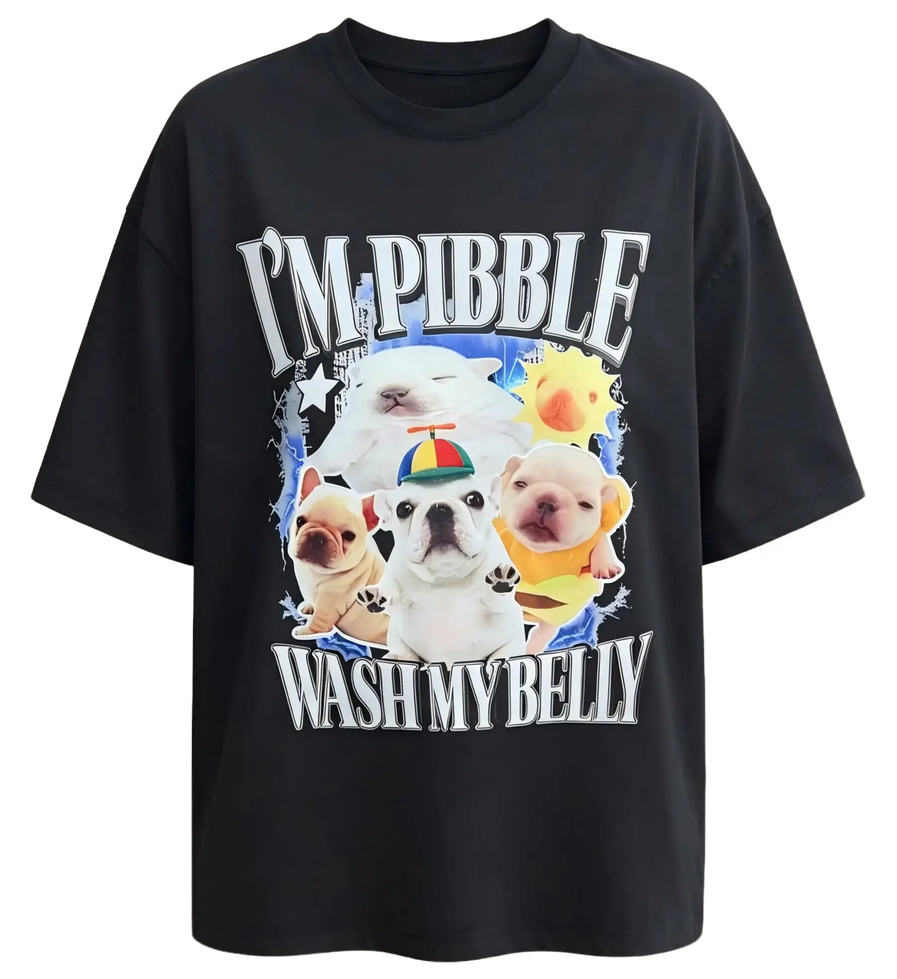 I'm PIBBLE Wash my belly Bootleg Tee Shirt - Unisex Heavy  Tee - Iconic Moment Merch,shop