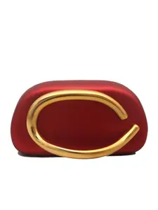 Women's Classic Round Metal Clutch Bag, Vintage Metal Chain Strap Crossbody Evening Handbag, Casual Trendy Versatile High-quality Daily Commuting Bag