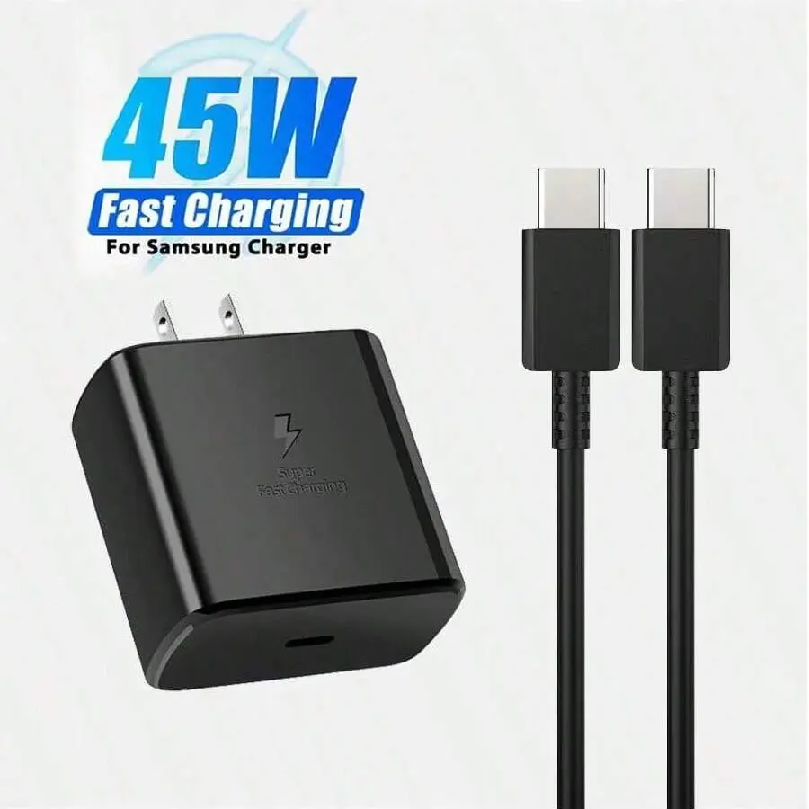 45w Super Fast Charger Type C, USB-C Wall Charger Travel Charger for Samsung Galaxy S22 Ultra/s22+/s22, Note Series, Z Fold 4/z Flip 4, Galaxy Tabs