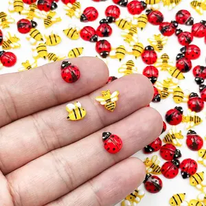 Resin Bee Beetle Figurines, 150 Miniature Models for Micro Landscape Crafts, Decorative Accessories for Craft Projects, Decorative Sculptures