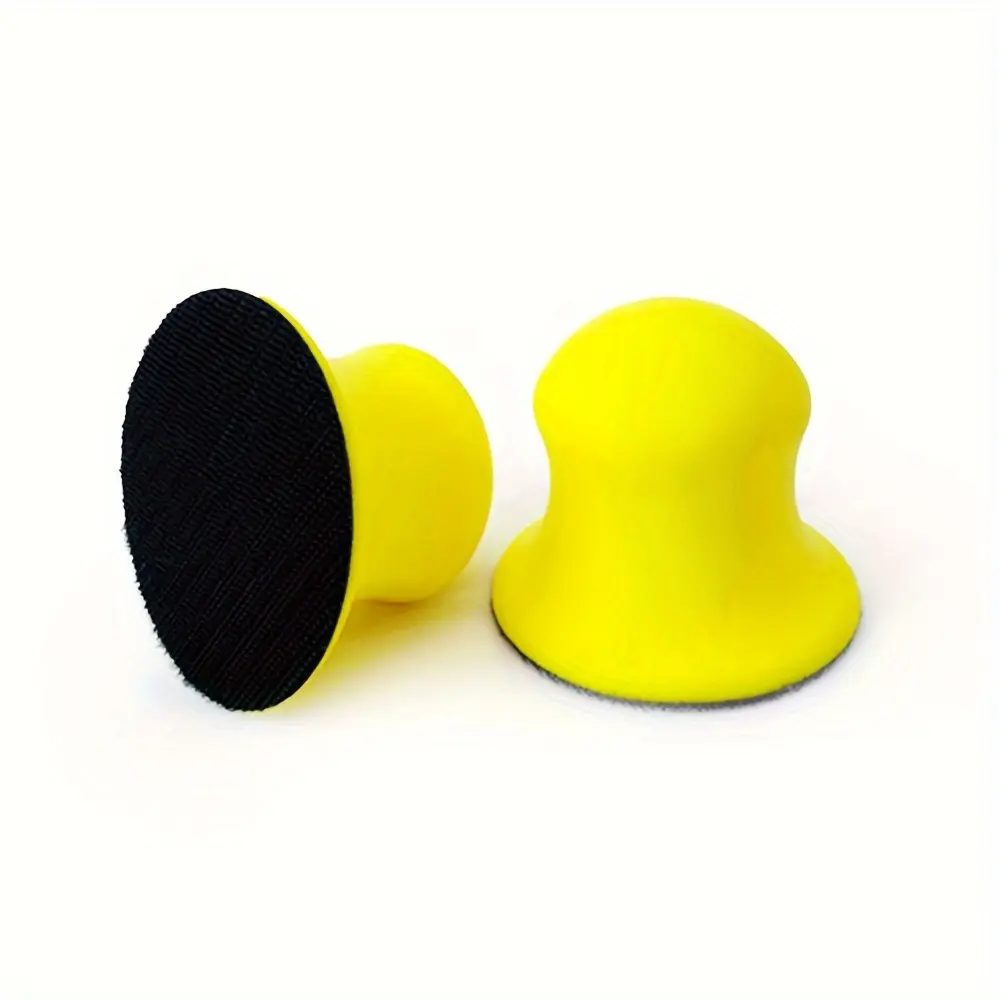 handmade sand blocks with hook and loop discs - used as bases for furniture repair, home art, and crafts - woodworking tools
