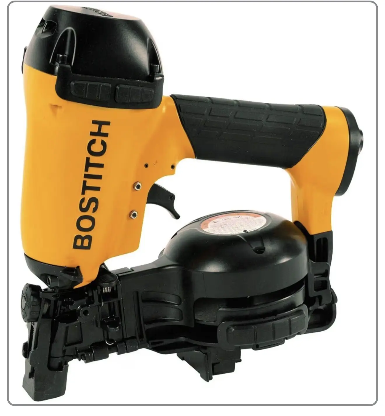 BOSTITCH Roofing nailer on coil, roofing nail gun, quick reload, 3/4 inch to1-3/4inch (RN46)