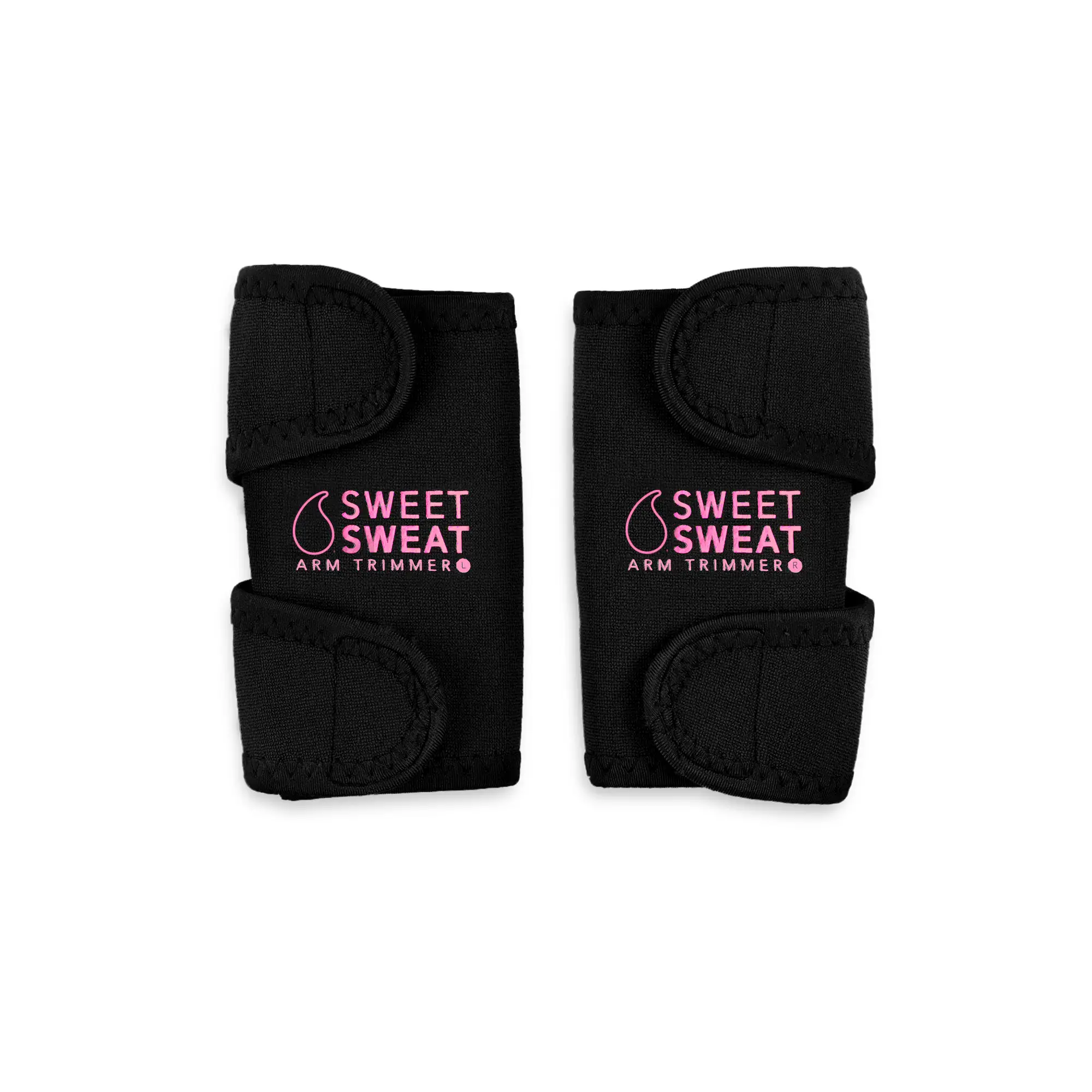 Sports Research Sweet Sweat Arm Trimmers for Men & Women | Increases Heat & Sweat Production to The Bicep Area (Pink, Large)